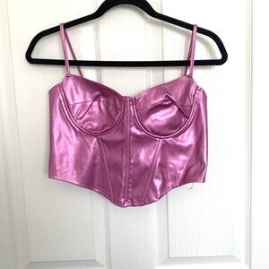 Women's Pink and Purple Corset